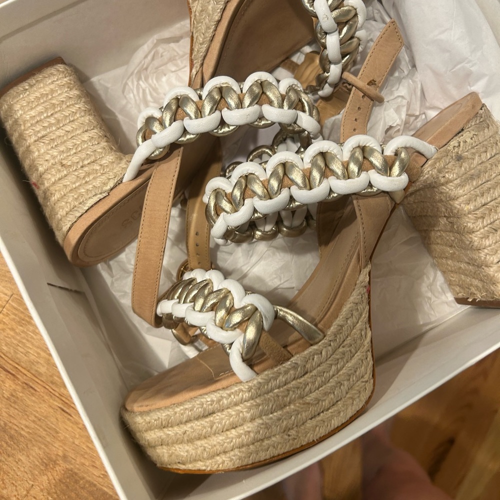 SCHUTZ platform sandals worn once